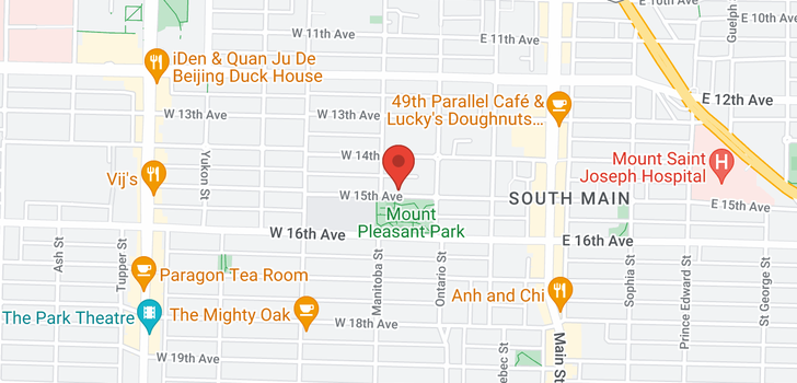 map of 55 W 15TH AVENUE